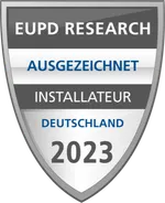 EUPD Research Siegel: Ausgezeichneter Installateur Deutschland 2023
