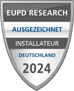EUPD Research Siegel: Ausgezeichneter Installateur Deutschland 2024