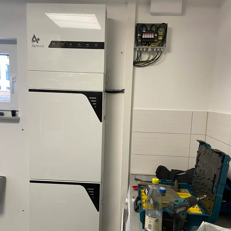 Installierter Batteriespeicher